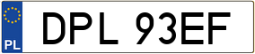 Trailer License Plate